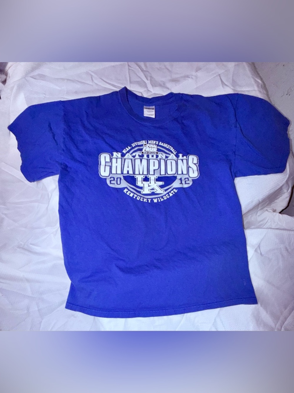 2012 Kentucky Wildcats NCAA National Champions Tee L Final Four March Madness
